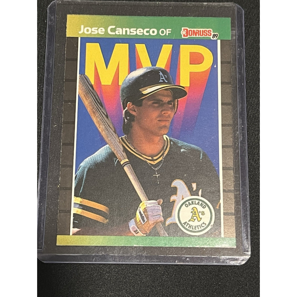 1989 Donruss Jose Canseco MVP Oakland A's MLB Card